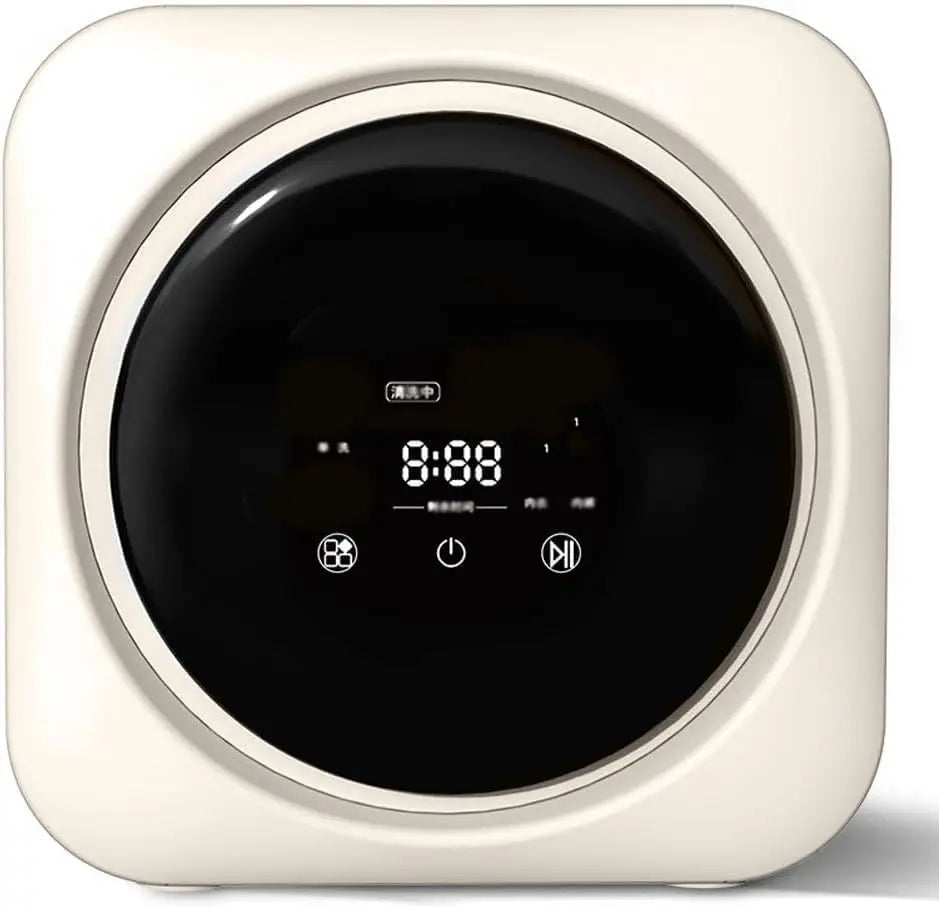 Mini Tambour Mural 3,5 L Charge Frontale Machine à Laver entièrement Automatique très Efficace – noir/gris/blanc