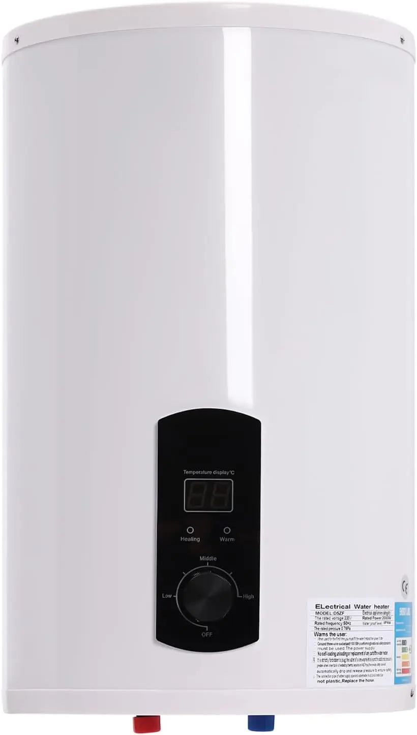 Réservoir d'eau chaude 50 l/80 l/100 l/120 l chauffe-eau – G1/2, 2000 W, gris/noir