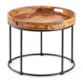 Meuble d’appoint, en acier, pour le salon ou la chambre