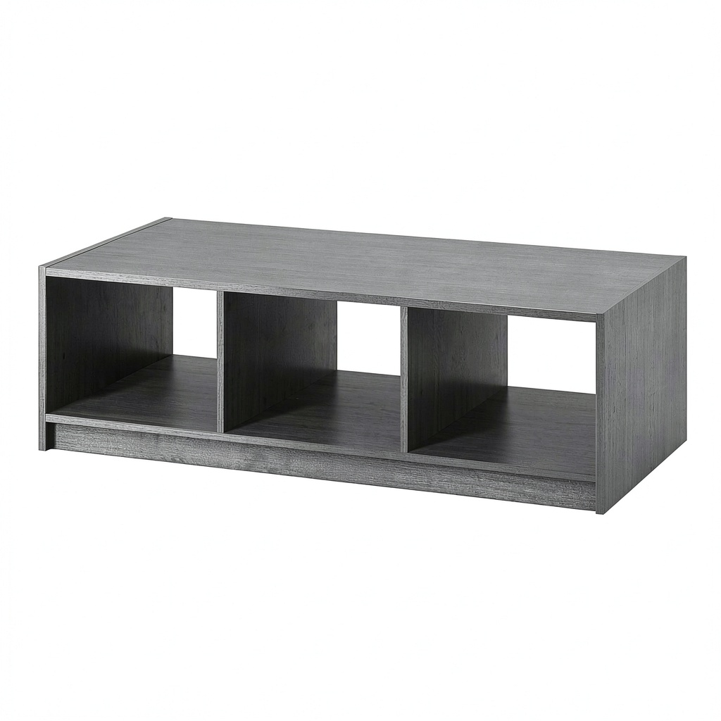 Table basse, coloris gris, 110 x 50 x 34 cm, pour le salon