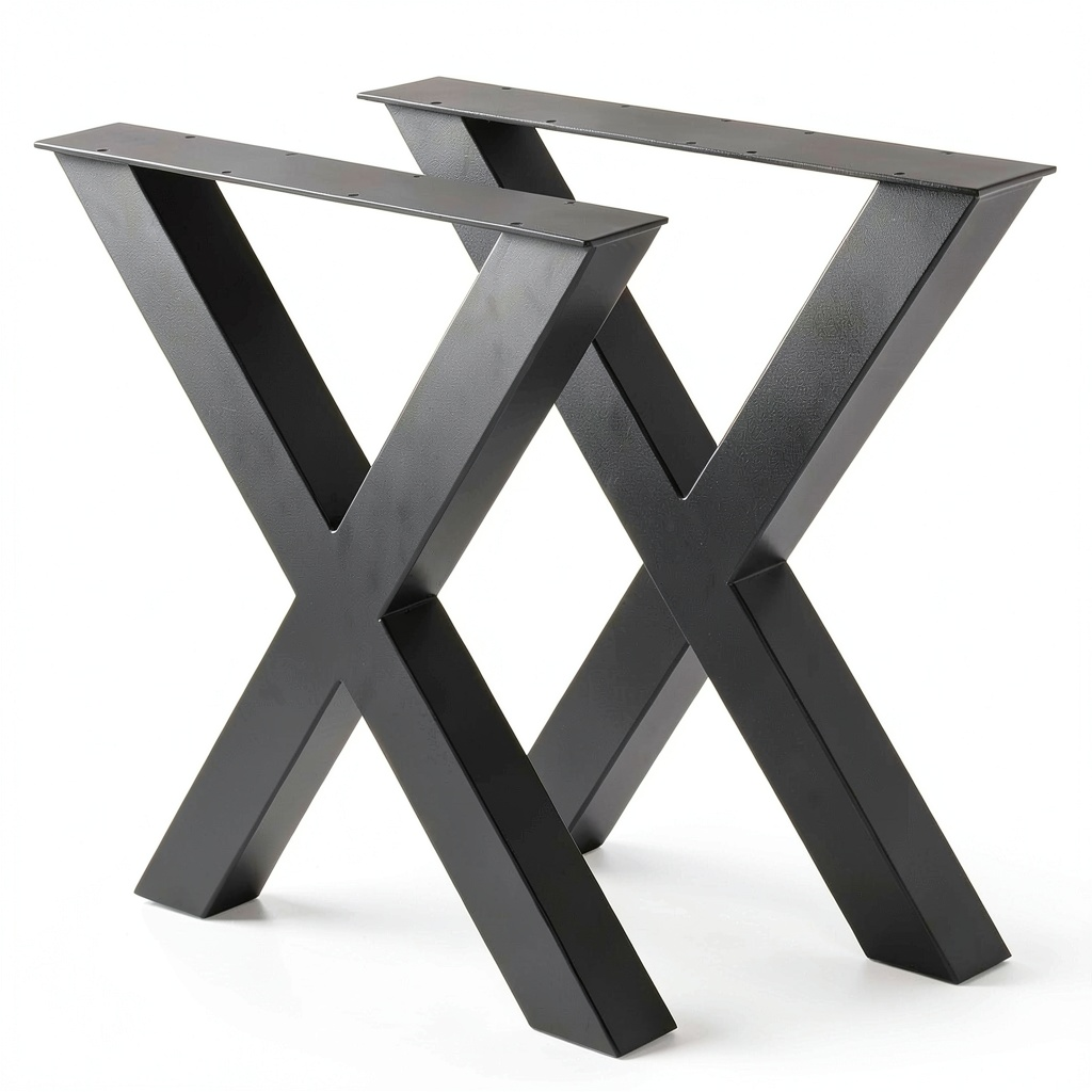 Table à manger, en métal, 2 pièces, pour la salle à manger