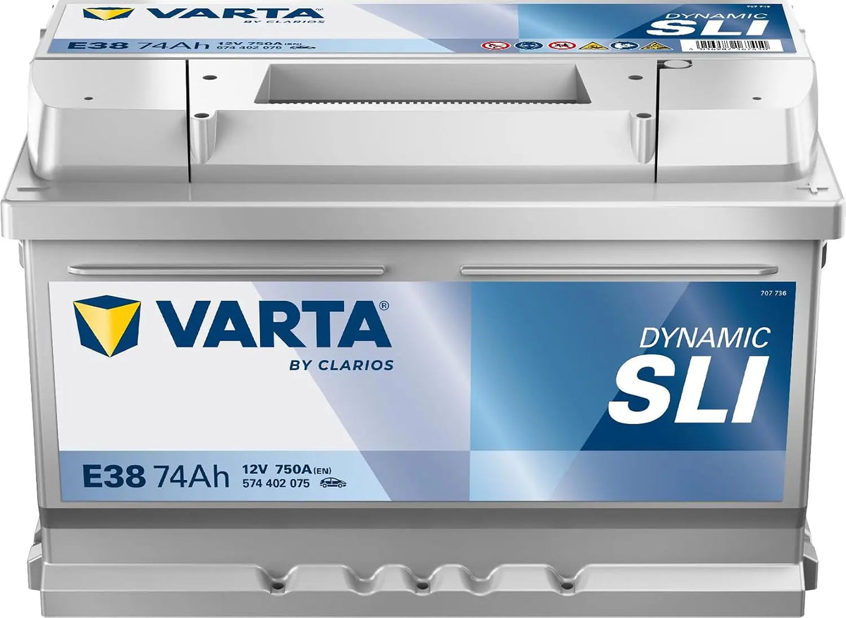 Varta argenté Dynamic E38 Batterie Voitures – 74 Ah