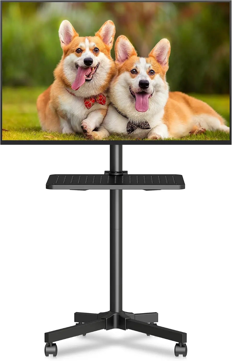 XINLEI Montage au Sol Support téléviseur sur Pied pour 21-60 Pouces – 400 x400 mm, noir