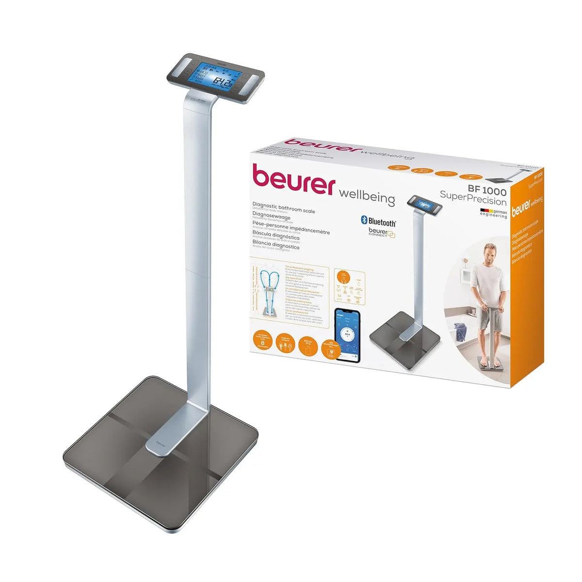 Beurer BF 1000 Pèse - Personne Impédancemètre Connecté – gris