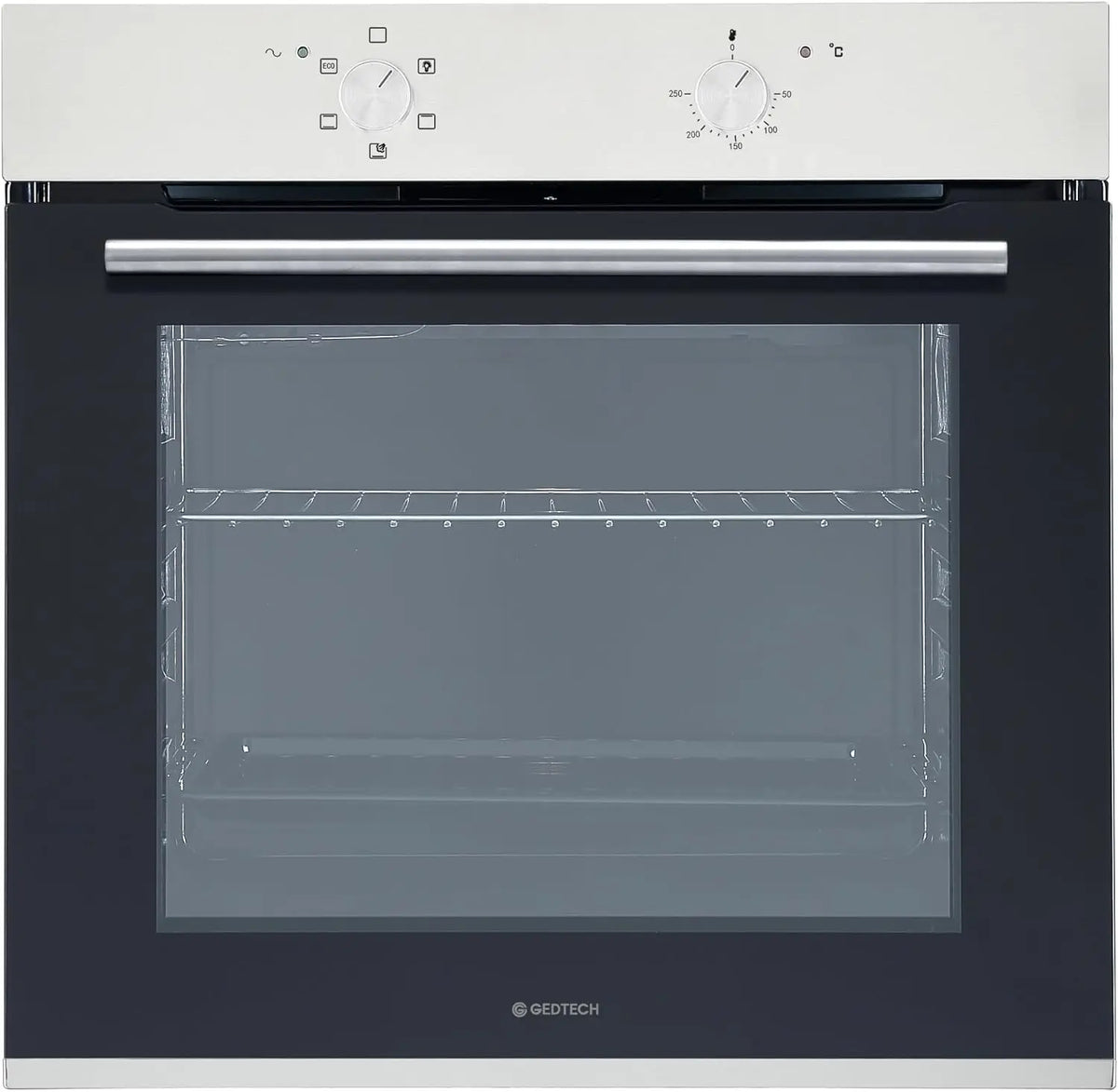 GEDTECH Four encastrable multifonctions GFO76IX - 76L - Grill - Porte froide - Fonctions vapeur Inox – argenté