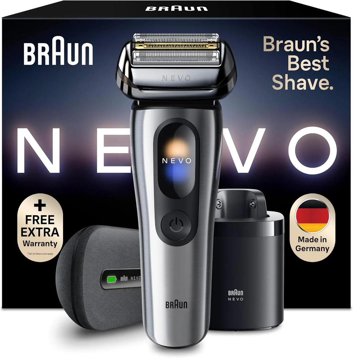 Braun Rasoir Electrique Homme NEVO17005C – argenté